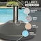 Us Weight Premium Fillable Umbrella Base for Patio Table, Grey FUB50GE - alternate 6